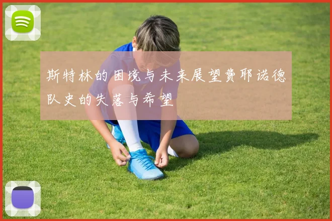 斯特林的困境与未来展望费耶诺德队史的失落与希望